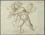 Campagnola Domenico Cupid with a Violin  - Hermitage